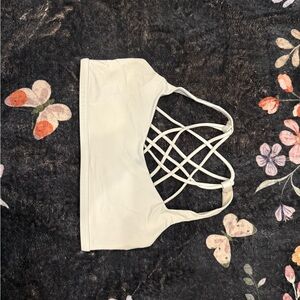Lululemon Athletica Cream Strappy Bra